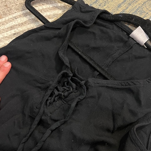 Vintage Y2K Johnny Was Black sleeveless midi dress w embroidery details xs/s - Picture 6 of 6